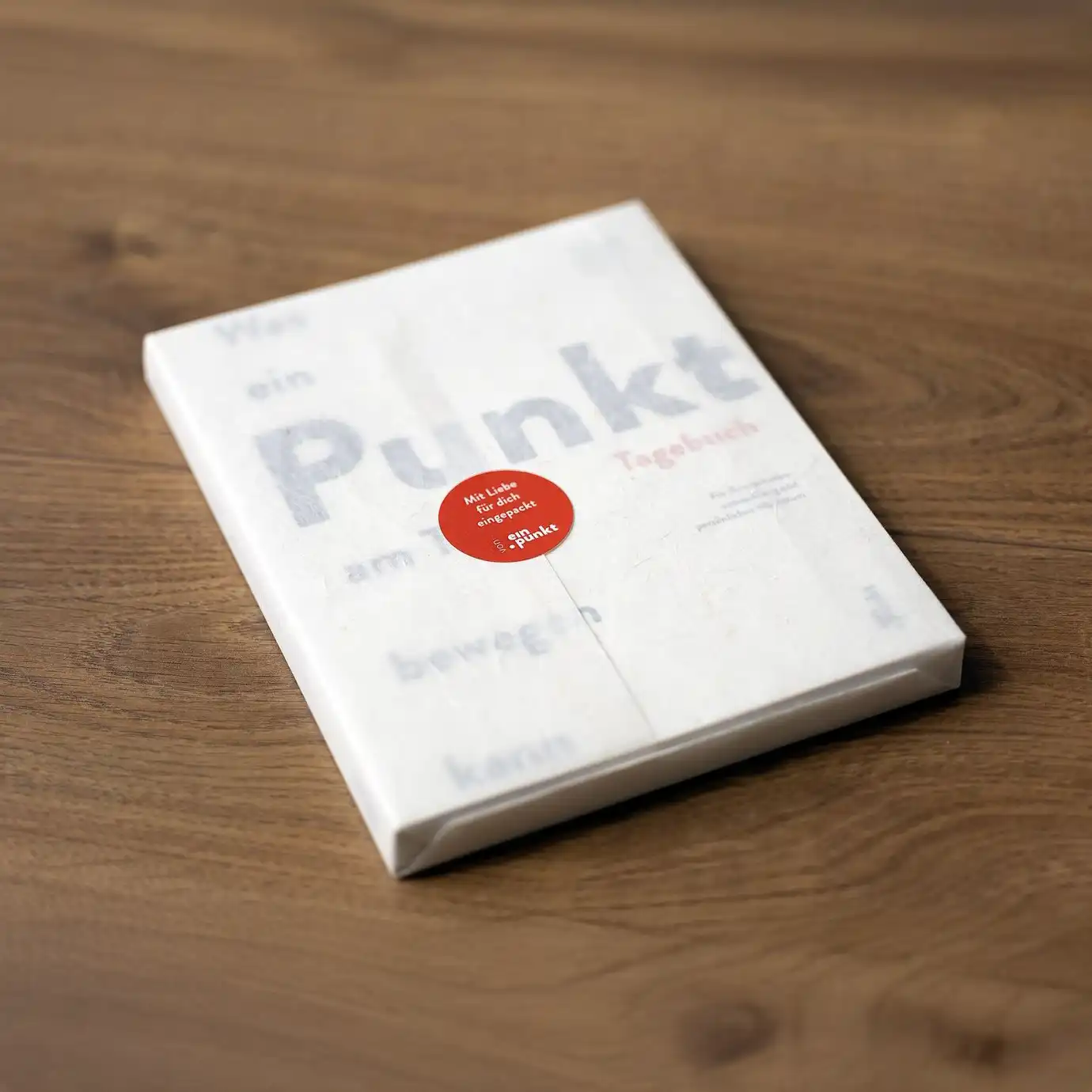 einpunkt-Tagebuch als Geschenk